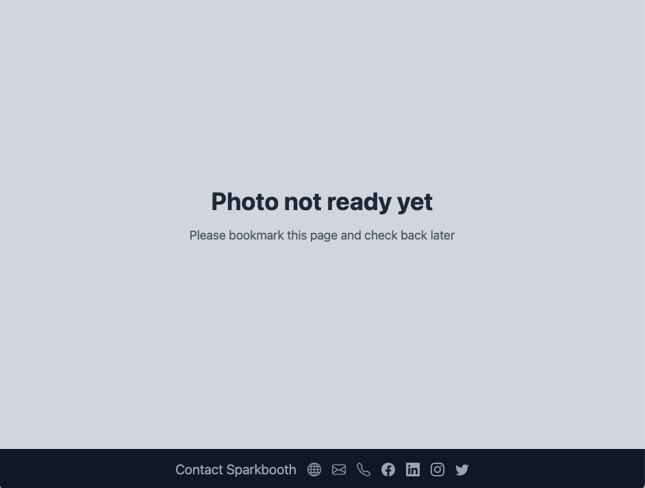 QRCode Photos not ready pick up screenshot