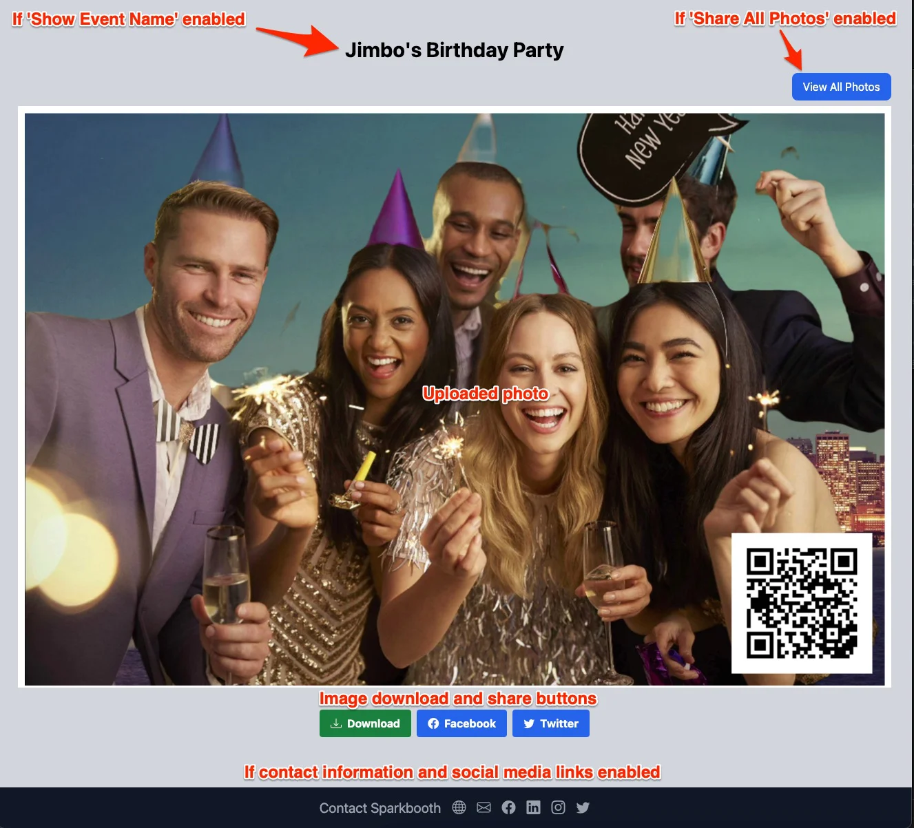QRCode Photos photo pick up screenshot